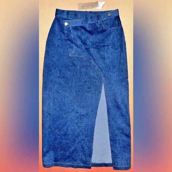 ACOA x 12th Tribe Denim Dress with slit medium. - Picture 1 of 3